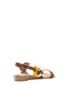 Lunar Jilly Gold Studded Strappy Sandals, Yellow