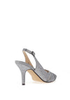 Lunar Elegance Sariyah Glitter Heeled Shoes, Pewter