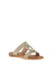Lunar Callow Woven Slip On Sandals, Gold