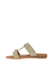 Lunar Callow Woven Slip On Sandals, Gold