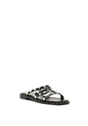 Lunar Sydney Stud Strap Slip on Sandals, Black