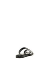Lunar Sydney Stud Strap Slip on Sandals, Black