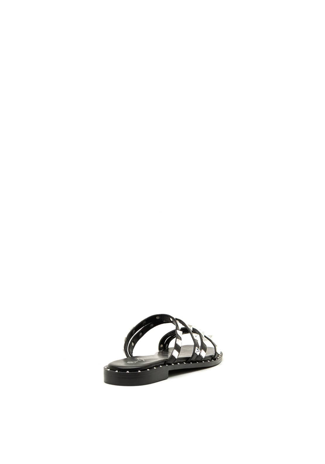 Lunar Sydney Stud Strap Slip on Sandals, Black