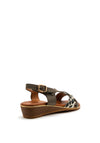 Lunar Wendy Cross Strap Sandal, Grey