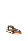 Lunar Perrie Embellished T-Bar Sandals, Navy