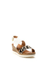 Lunar Zelda Reptile Wedged Sandals, White