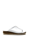 Lunar Leather Slip on Mule Sandals, White