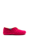 Lunar Quilted Soft Feel Slippers, Pink
