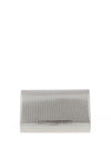 Zen Collection Shimmer Stripped Clutch Bag, Silver