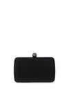 Zen Collection Sphere Clasp Clutch Bag, Black