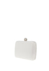 Zen Collection Sphere Clasp Clutch Bag, White