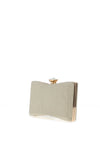 Zen Collection Braid Glitter Clutch Bag, Gold