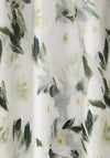 M.M Linen Camellia 66 x 72 Eyelet Pair of Curtains, White Multi