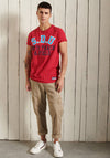 Superdry Track & Field Graphic T-Shirt, Chilli Pepper