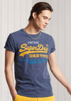 Superdry Vintage Logo Tri T-Shirt, Navy Marl