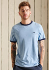Superdry Vintage Ringer T-Shirt, Halifax Blue Grit