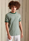 Superdry Vintage Ringer T-Shirt, Portland Green Grit
