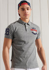 Superdry Classic Superstate Polo Shirt, Flint Grey