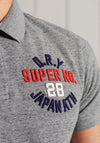 Superdry Classic Superstate Polo Shirt, Flint Grey