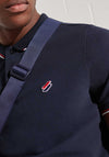 Superdry Sportstyle Twin Tipped Polo Shirt, Deep Navy