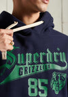 Superdry Collegiate Graphic Overhead Hoodie, Nautical Navy