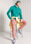 Superdry Original Label Classic Hoodie, Ocean Green