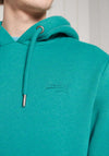 Superdry Original Label Classic Hoodie, Ocean Green