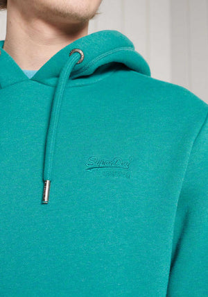 Superdry Original Label Classic Hoodie, Ocean Green