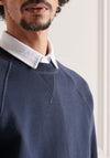 Superdry Studios Essential Cotton Crewneck, Eclipse Navy