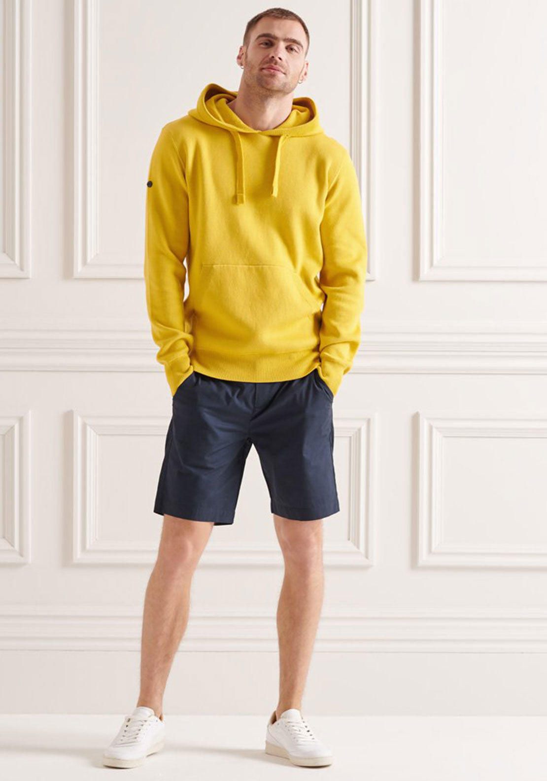Superdry Studios Essential Cotton Hoodie, Sulphur Yellow