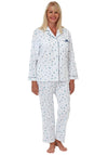 Marlon Floral Shirt & Bottom Pyjama Set, Blue