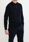 Magee 1866 Achill Cashmere Blend Polo Sweater, Navy