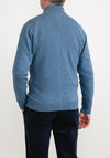 Magee 1866 Carn Full Zip Cardigan, Sea Blue