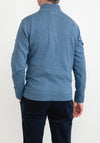 Magee 1866 Carn Quarter Zip Sweater, Sea Blue