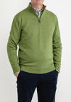 Magee 1866 Carn Quarter Zip Sweater, Green