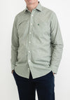 Magee 1866 Tullagh Check Shirt, Olive & White