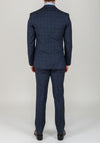 Magee 1866 Mini Check 3 Piece Suit, Navy