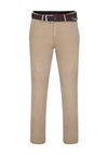 Magees Mens Dungloe Classic Belted Trousers, Beige