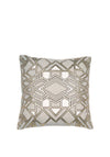 Malini Delaunay Feather Filled Cushion, Cream & Gold