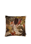Malini Elena Feather Filled Leaf Print Cushion, Rust