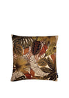 Malini Elena Feather Filled Leaf Print Cushion, Rust