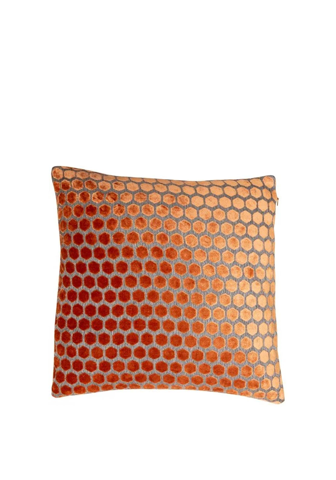 Malini Jorvik Hexagonal Style Cushion, Orange
