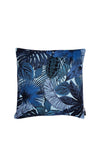 Malini Elena Tropical Leaf Cushion, Blue