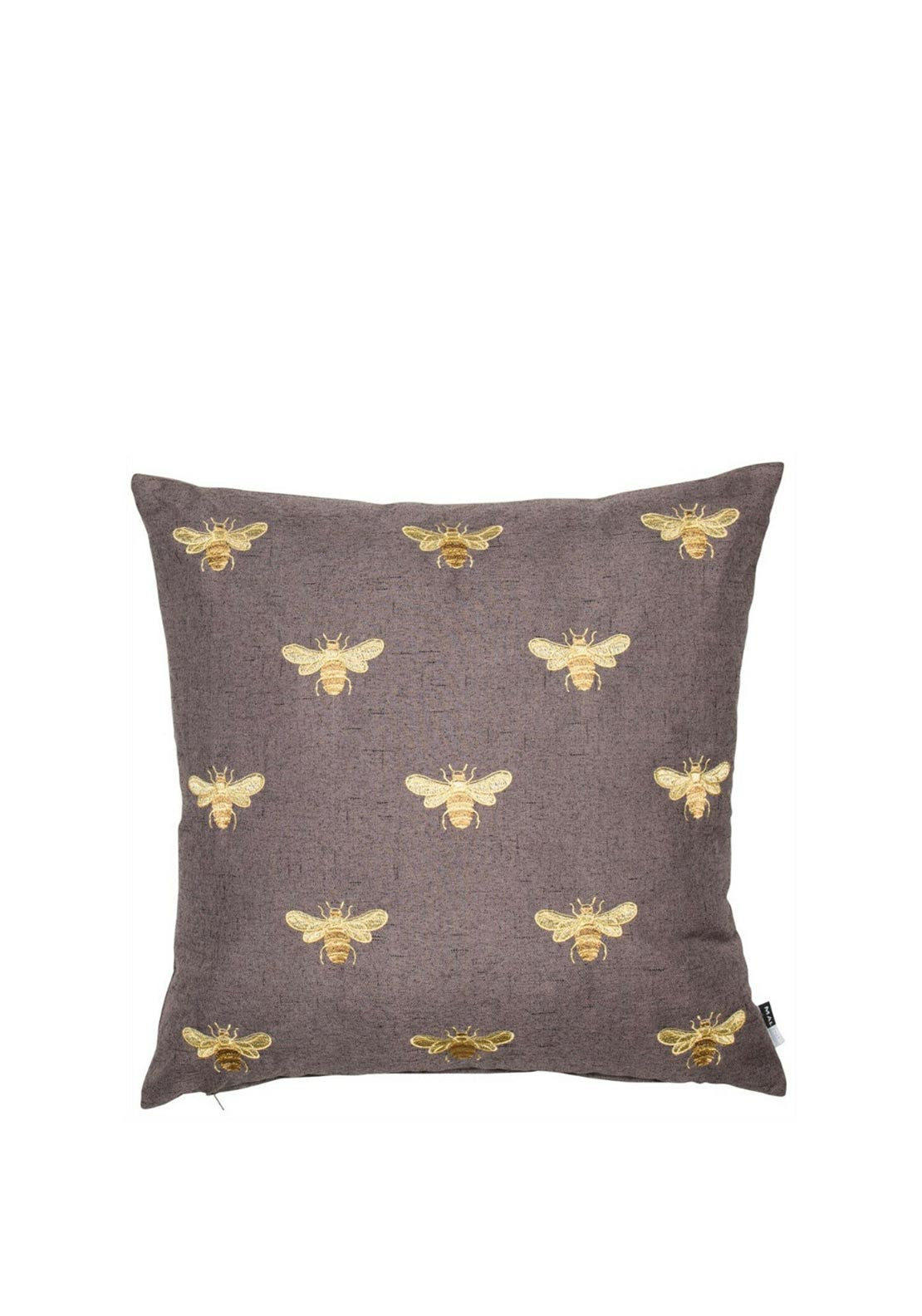 Malini Abeja Bumble Bee Filled Cushion, Grey