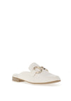 Marco Tozzi Chain Loafer Mule, White Gold