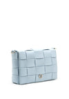 Marco Tozzi Lattice Woven Small Crossbody Bag, Light Blue