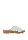 Marco Tozzi Leather Mule, White
