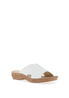 Marco Tozzi Leather Mule, White