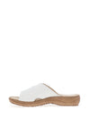 Marco Tozzi Leather Mule, White