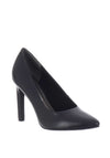 Marco Tozzi Faux Leather Heeled Court Shoes, Black